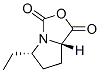 1H,3H-Pyrrolo[1,2-c]oxazole-1,3-dione,5-ethyltetrahydro-,(5S-trans)-(9CI) 结构式