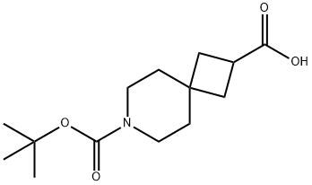 7-BOC-7-氮杂螺[3.5]壬烷-2-甲酸 结构式
