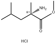 L-alpha-Methylleucine methyl ester hydrochloride 结构式