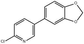 5-(1,3-BENZODIOXOL-5-YL)-2-CHLORO-PYRIDINE 结构式