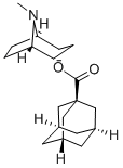 [1R,5S,(+)]-Tropane-2α-yl=1-adamantanecarboxylate 结构式