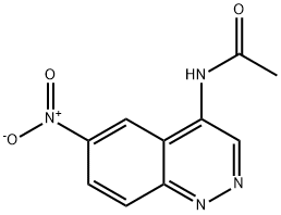 N-(6-硝基-4-噌嗪)基乙酰氨 结构式