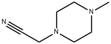 4-甲基-1-哌嗪乙腈 结构式