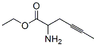 4-Hexynoic  acid,  2-amino-,  ethyl  ester 结构式