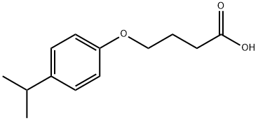 4-[4-(propan-2-yl)phenoxy]butanoic acid 结构式