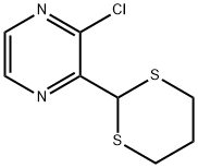 2-氯-3-(1,3-二噻烷-2-基)吡嗪 结构式