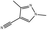 1,3-二甲基-4-腈基-1H-吡唑 结构式