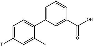 3-(2-Chloro-3-methylphenyl)benzoic acid 结构式