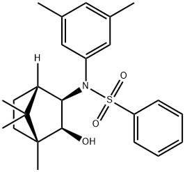 (1R,2S,3R)-(+)-3-[N-苯磺酰基-N-(3,5-二甲基苯基)氨基]-2-莰醇 结构式