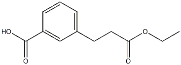 3-(3-乙氧基-3-氧代丙基)苯甲酸 结构式
