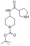 1-BOC-4-[(3-PYRROLIDINYLCARBONYL)AMINO]-PIPERIDINE 结构式