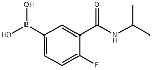 4-氟-3-(异丙基氨甲酰基)苯基硼酸 结构式
