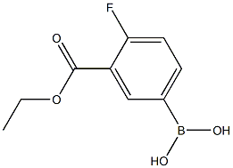 3-ETHOXYCARBONYL-4-FLUOROPHENYLBORONIC ACID 结构式