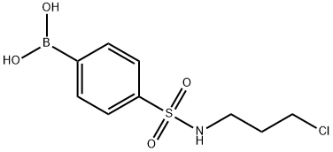 N-(3-氯丙基)-4-硼苯磺酰胺 结构式