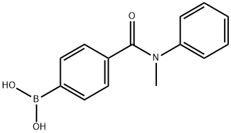 4-(苄基(甲基)氨甲酰基)苯基硼酸 结构式