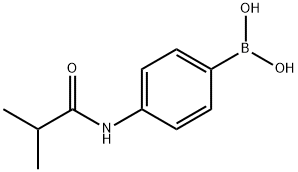4-异丁酰胺基苯基硼酸 结构式
