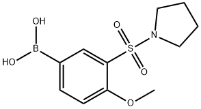 (4-Methoxy-3-(pyrrolidin-1-ylsulfonyl)phenyl)boronicacid