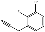 3-溴-2-氟苯乙腈 结构式