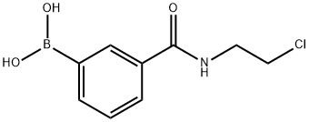 N-(2-氯乙基)-3-硼苯甲酰胺 结构式