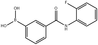 N-(2-氟苯基)-3-硼苯甲酰胺 结构式