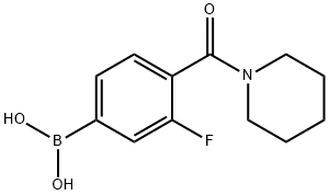 (3-Fluoro-4-(piperidine-1-carbonyl)phenyl)boronicacid