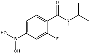 N-异丙基-4-硼-2-氟苯甲酰胺 结构式