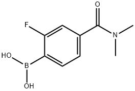 4-(DIMETHYLCARBAMOYL)-2-FLUOROPHENYLBORONIC ACID 结构式