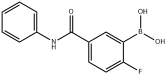 N-苯基-3-硼-4-氟苯甲酰胺 结构式