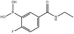 N-乙基-3-硼-4-氟苯甲酰胺 结构式