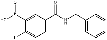 N-苄基-3-硼-4-氟苯甲酰胺 结构式