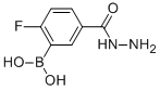 3-硼-4-氟苯酰肼 结构式