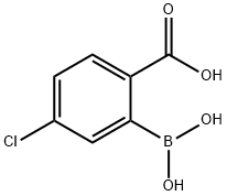 2-羧基-5-氯苯基硼酸 结构式