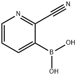 2-氰吡啶-3-硼酸 结构式