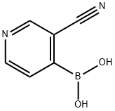 3-氰嘧啶-4-硼酸 结构式