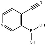 4-氰基吡啶-3-硼酸 结构式