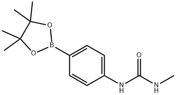 4-(3-甲基脲)苯基硼酸频哪醇酯 结构式