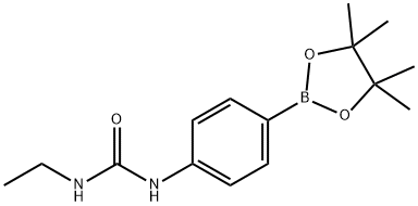 4-(3-乙基脲)苯基硼酸频哪醇酯 结构式