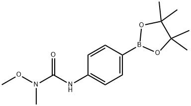 4-(3-甲氧基-3-甲基脲)苯基硼酸频哪醇酯 结构式