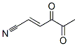 2-Hexenenitrile, 4,5-dioxo-, (E)- (9CI) 结构式
