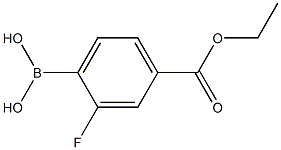 4-(ETHOXYCARBONYL)-2-FLUOROPHENYLBORONIC ACID 结构式