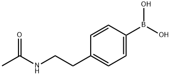 4-(2-乙酰胺乙基)苯硼酸 结构式