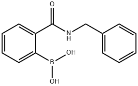 2-(苄基氨甲酰基)苯硼酸 结构式