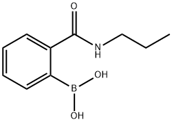 2-(n-丙基氨甲酰基)苯硼酸 结构式