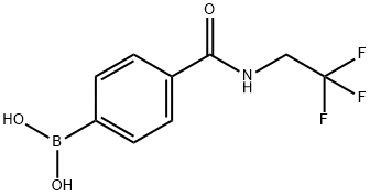 4-(2,2,2-三氟乙基甲酰氨)苯基硼酸 结构式
