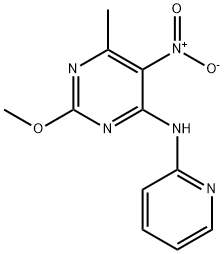 (2-methoxy-6-methyl-5-nitro-pyrimidin-4-yl)-[2]pyridyl-amine 结构式