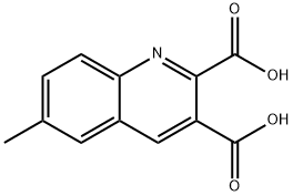 6-甲基喹啉-2,3-二羧酸 结构式