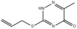 3-ALLYLSULFANYL-6-METHYL-4H-[1,2,4]TRIAZIN-5-ONE 结构式