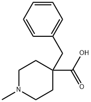 1-METHYL-4-(PHENYLMETHYL)-4-PIPERIDINECARBOXYLIC ACID 结构式