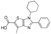 3H-Thieno[2,3-d]imidazole-5-carboxylic  acid,  3-cyclohexyl-6-methyl-2-phenyl- 结构式