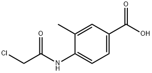 4-(2-氯乙酰胺)-3-甲基苯甲酸 结构式